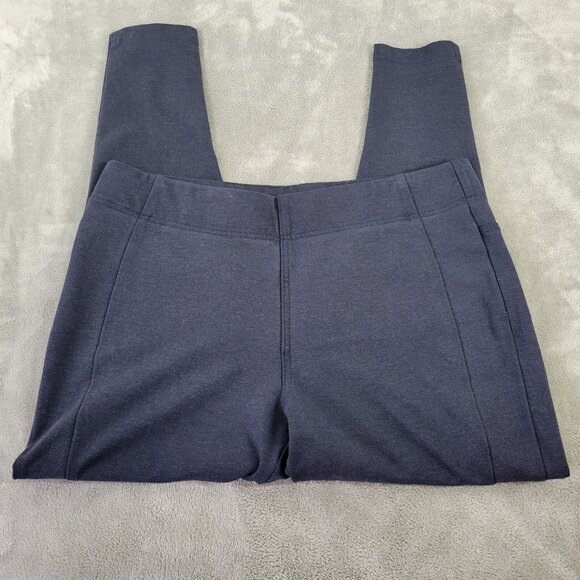 CJ Banks Women Pants 1X Plus Capri Pull On Blue Comfy Signature Slimming CAP20E - Picture 1 of 9